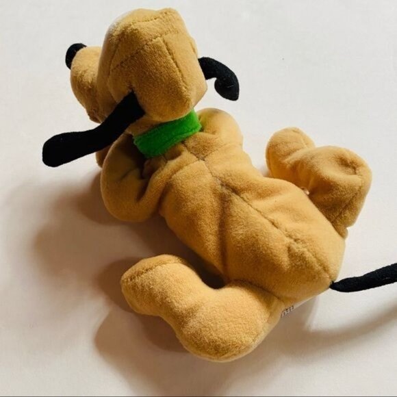 Vintage Disney Pluto Plush Stuffed Animal Small Laying Down Puppy Pluto Toy - Picture 7 of 9